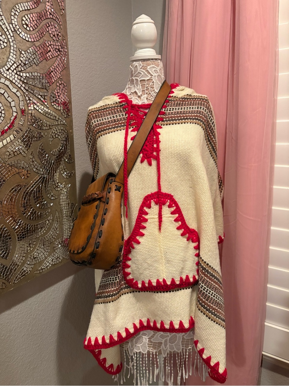 Handcrafted Brown Leather Crossbody Bag